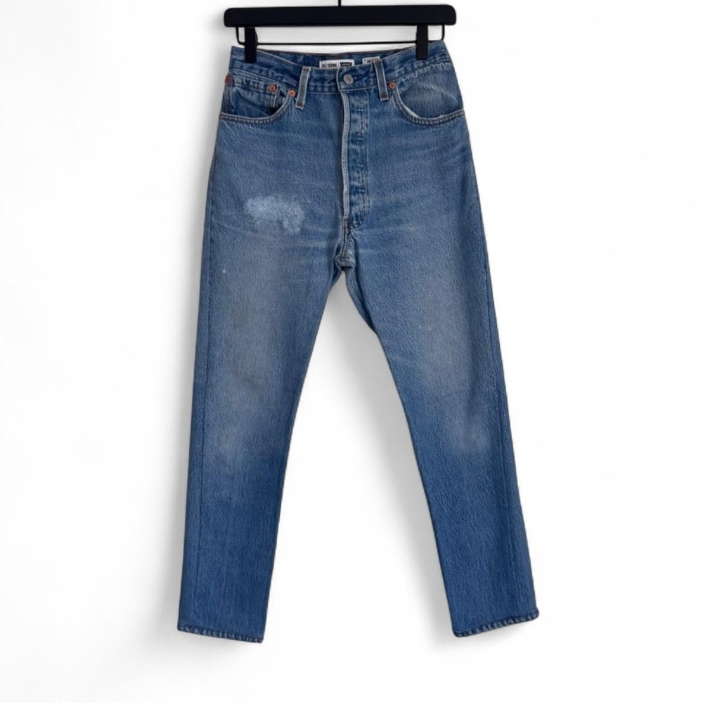 Re/Done Blue Straight Jeans